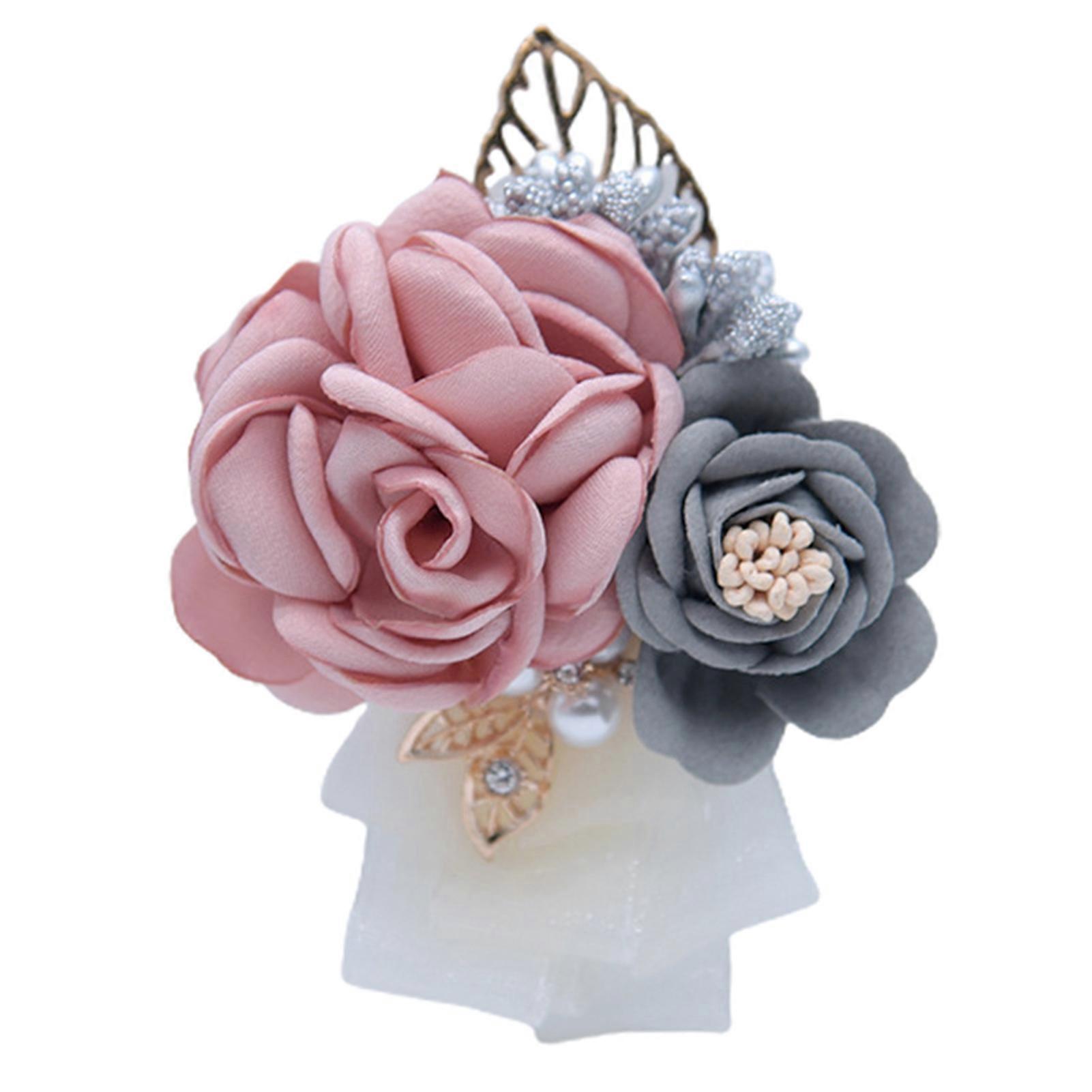 Håndled Blomst Fade-resistent udsøgt legering Kunstig Rose Brudepige Corsage Bryllup forsyninger Qinhai