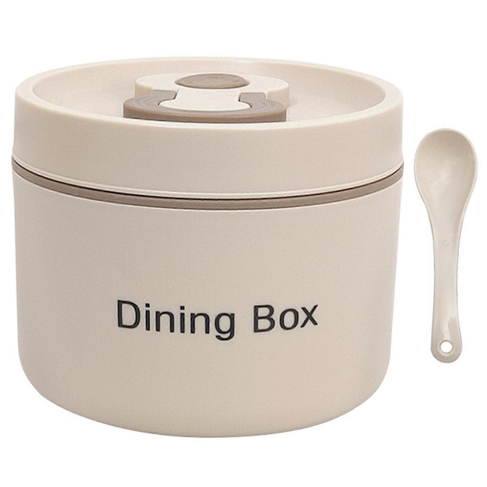 650ml/350ml Lunch Box Large Capacity Leakproof Mirror Polish Food Grade Good Sealing Fresh-keeping Stackable Thermal Food Container Lunch Storage Box