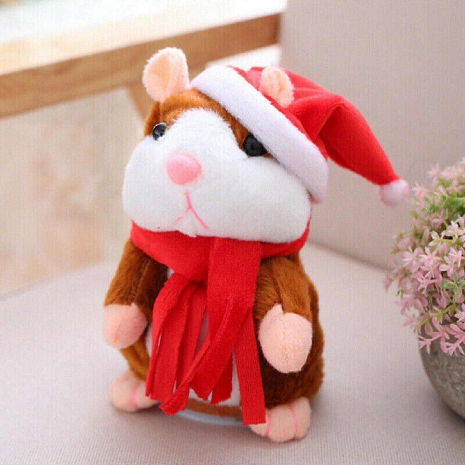 5.9 Inches Electric Small Hamster Plush Toy With Recording Function Plush Toy For Children