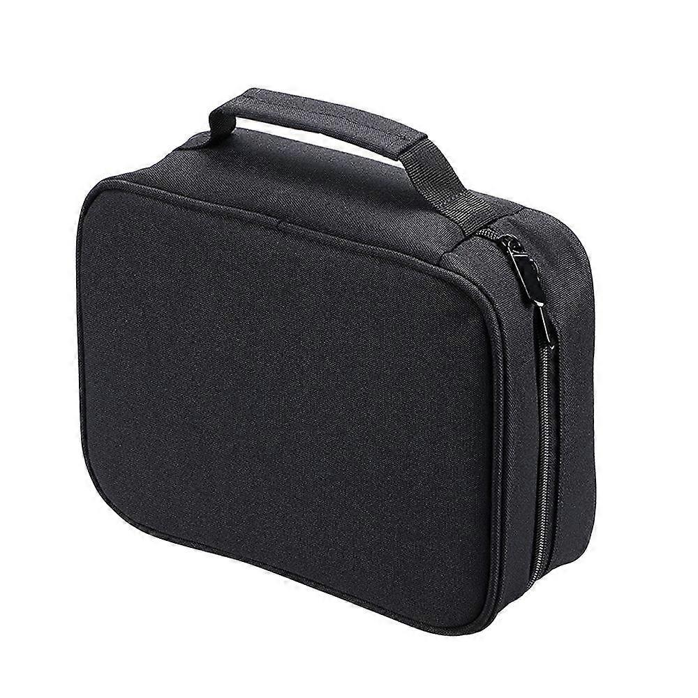 Double-Ended Art Marker Carrying Case Organizer for Lipsticks-40 Slots Canvas Zippered Markers Storage