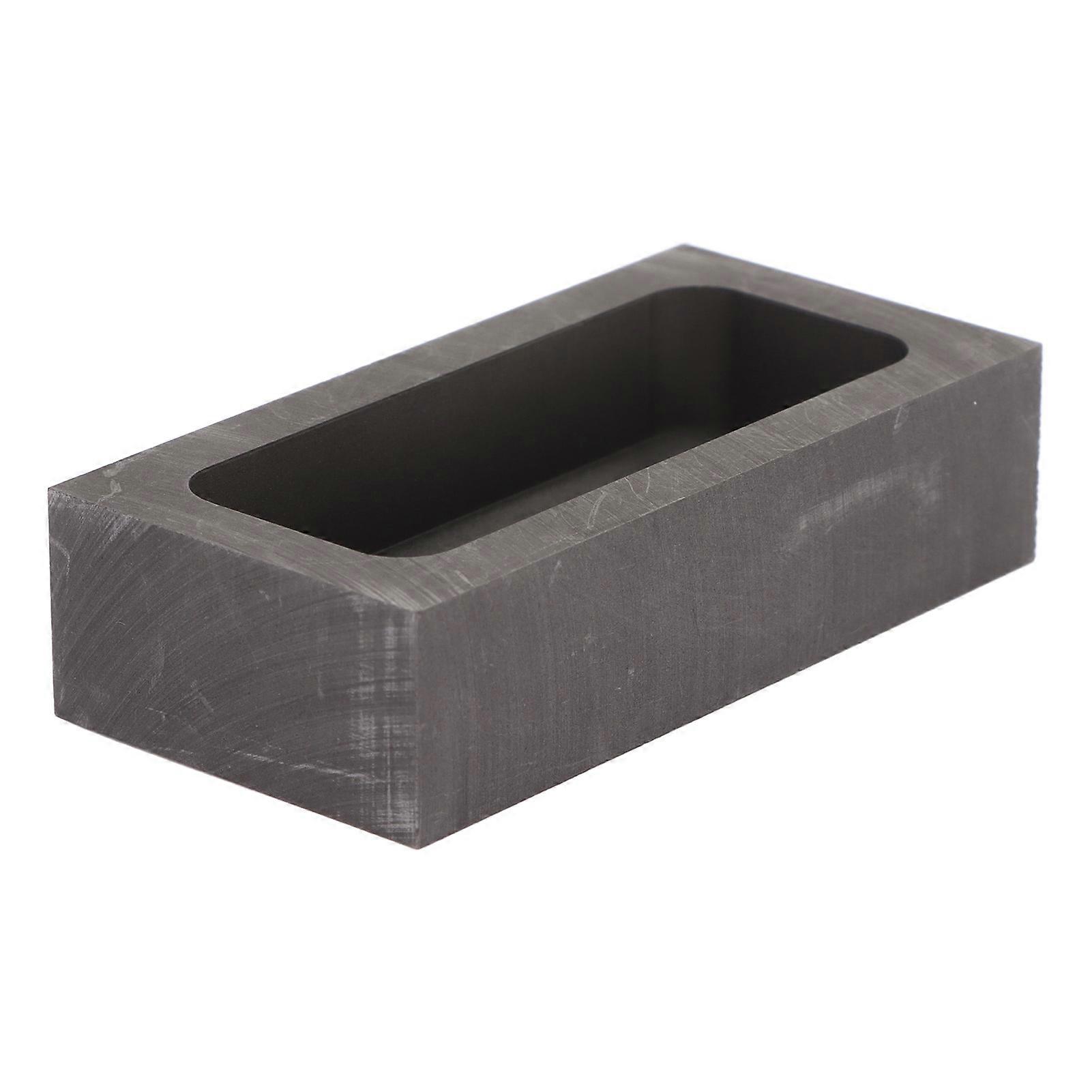 Graphite Ingot Mold Rectangular Refining Mold for Melting Casting Metals Jewelry 10ml