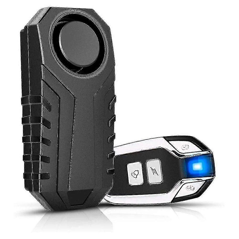 Wireless Motorcycle Alarm With Remote Control 113db Ip55 Waterproof Anti-theft Vibration Accessory