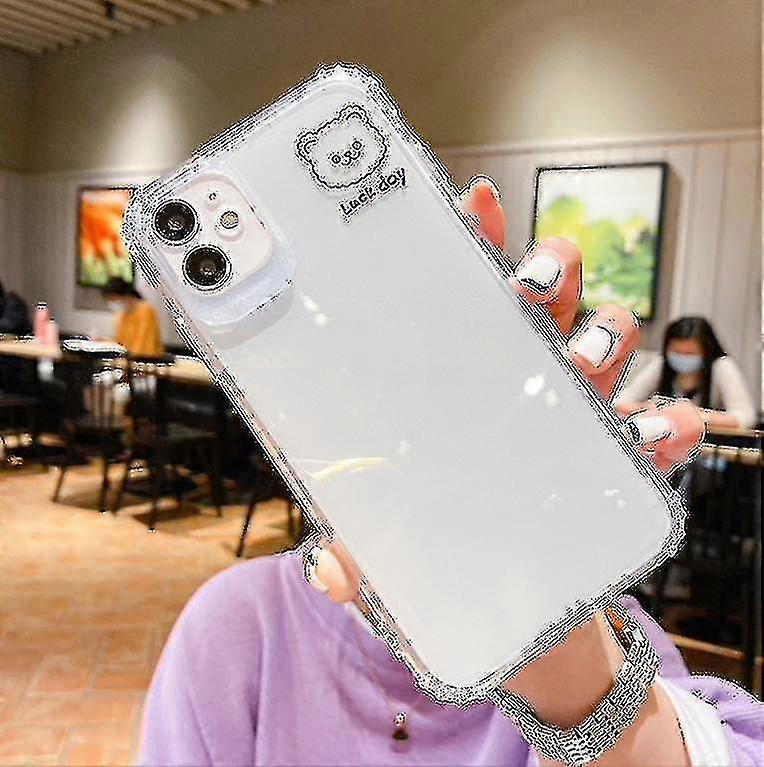 2pcs Soft Transparent Case For Iphone 12 11 X Xr 8 7 6 Plus