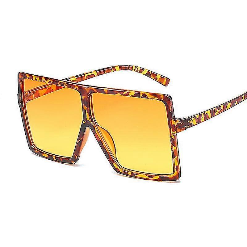 Oversized Shades Zonnebril Vrouw Zwart Fashion Square Big Frame Zonnebril Vrouwelijke Vintage Retro Bril Unisex Oculos Feminino