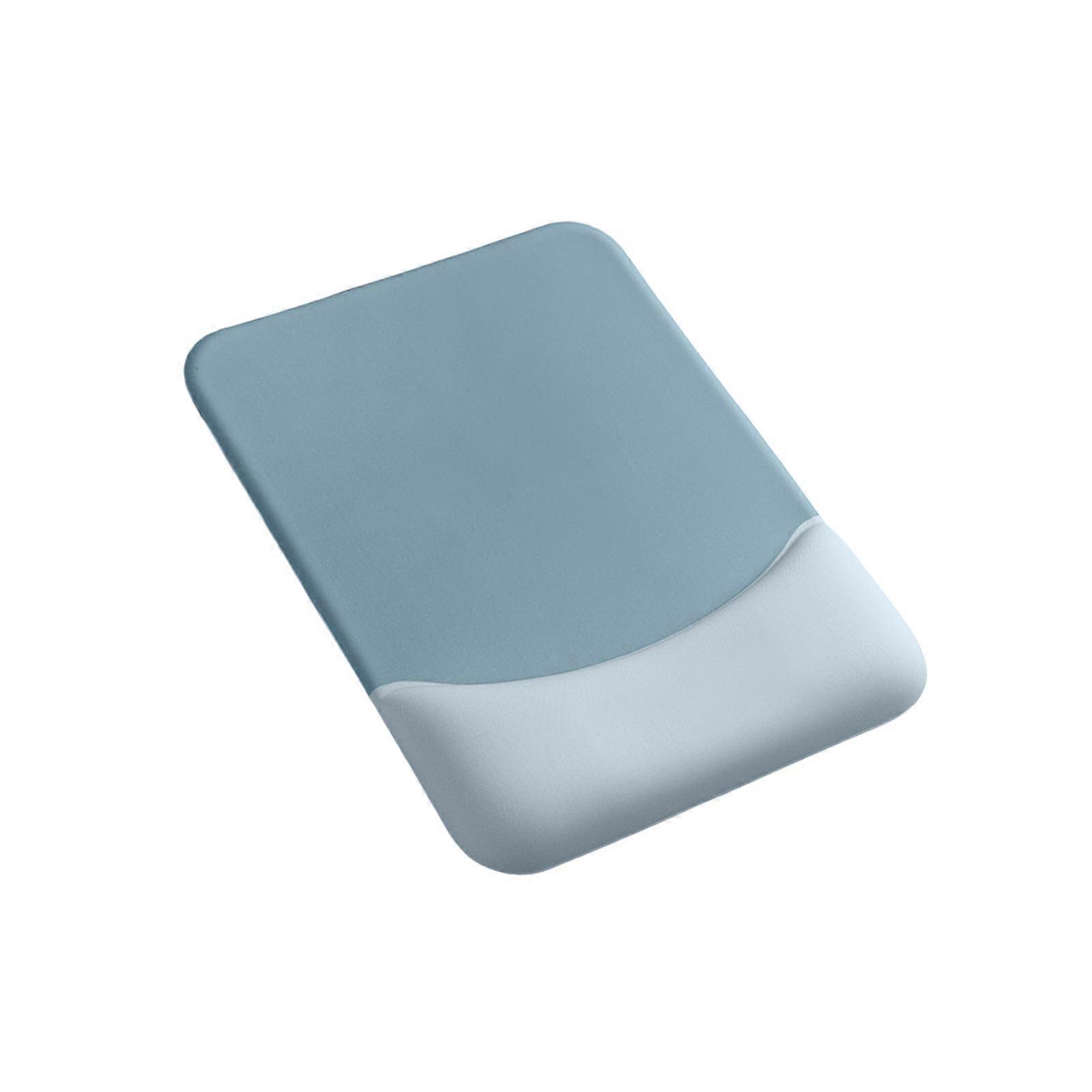 Mouse Pad with Wrist Rest Wrist Cushion Wrist Support for Gaming Home Laptop Light Blue