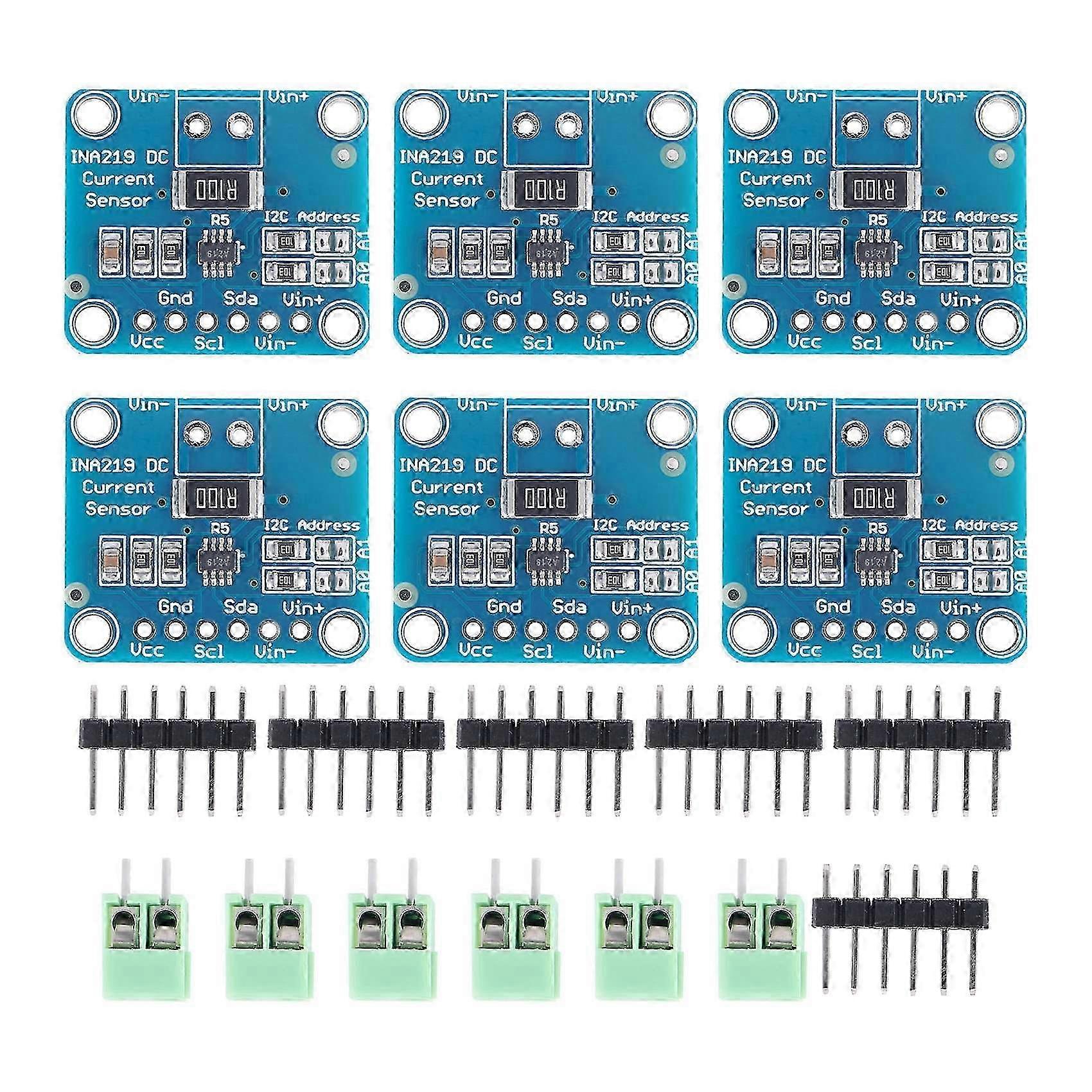 6pc MCU-219 Ina219 I2c Toveis Dc Strømforsyning Sensor Modul Breakout 3-5V Sot23