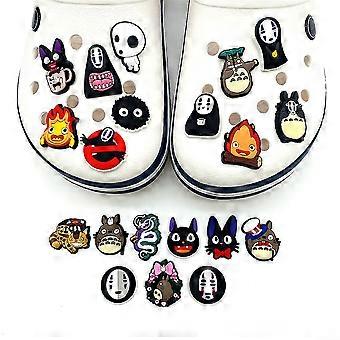 20 stk Anime Spirited Away Tegneseriefigurer Sko Charms For Crocs Tette Sandaler Dekor Sko Tilbehør Gaver