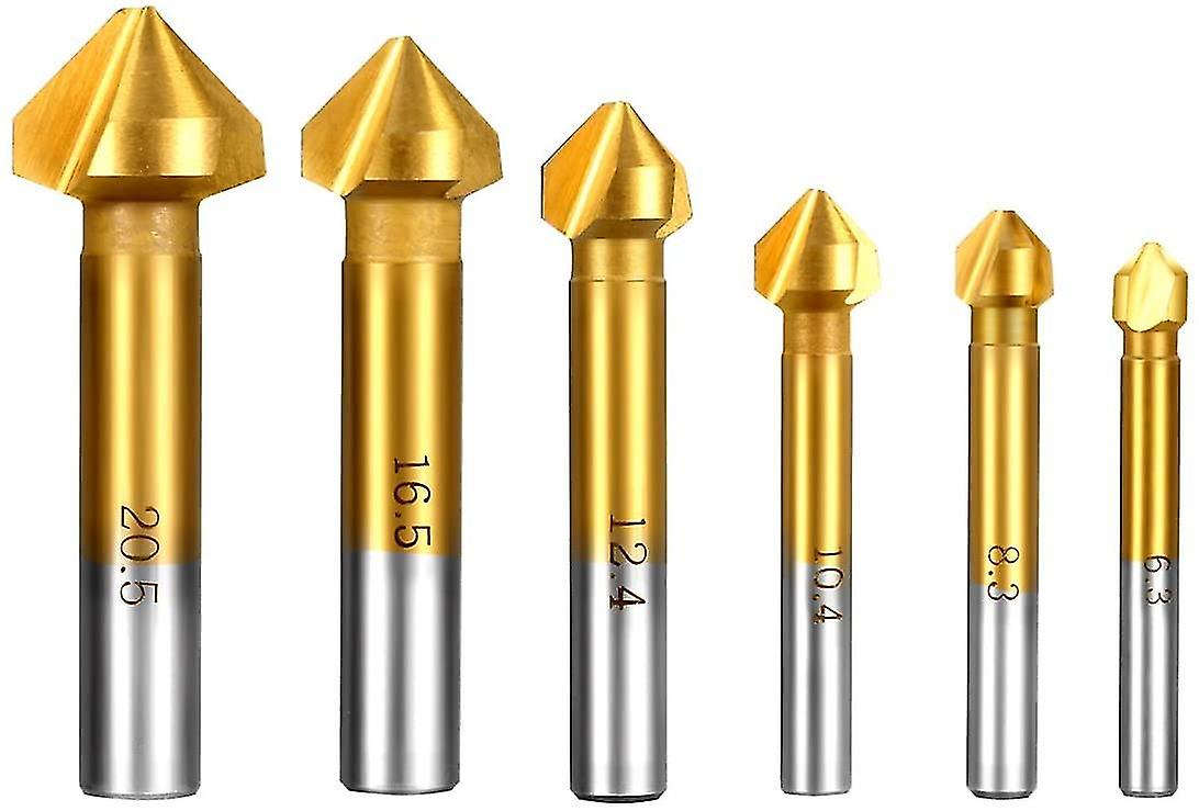 Pxcl Three-blade Chamfering Device, Reaming Drill, Deburring A (pack Of 6)