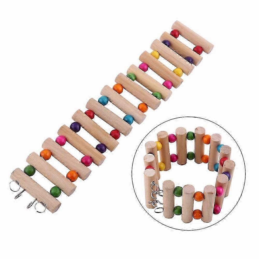 木制仓鼠梯楼梯仓鼠玩具 1 件