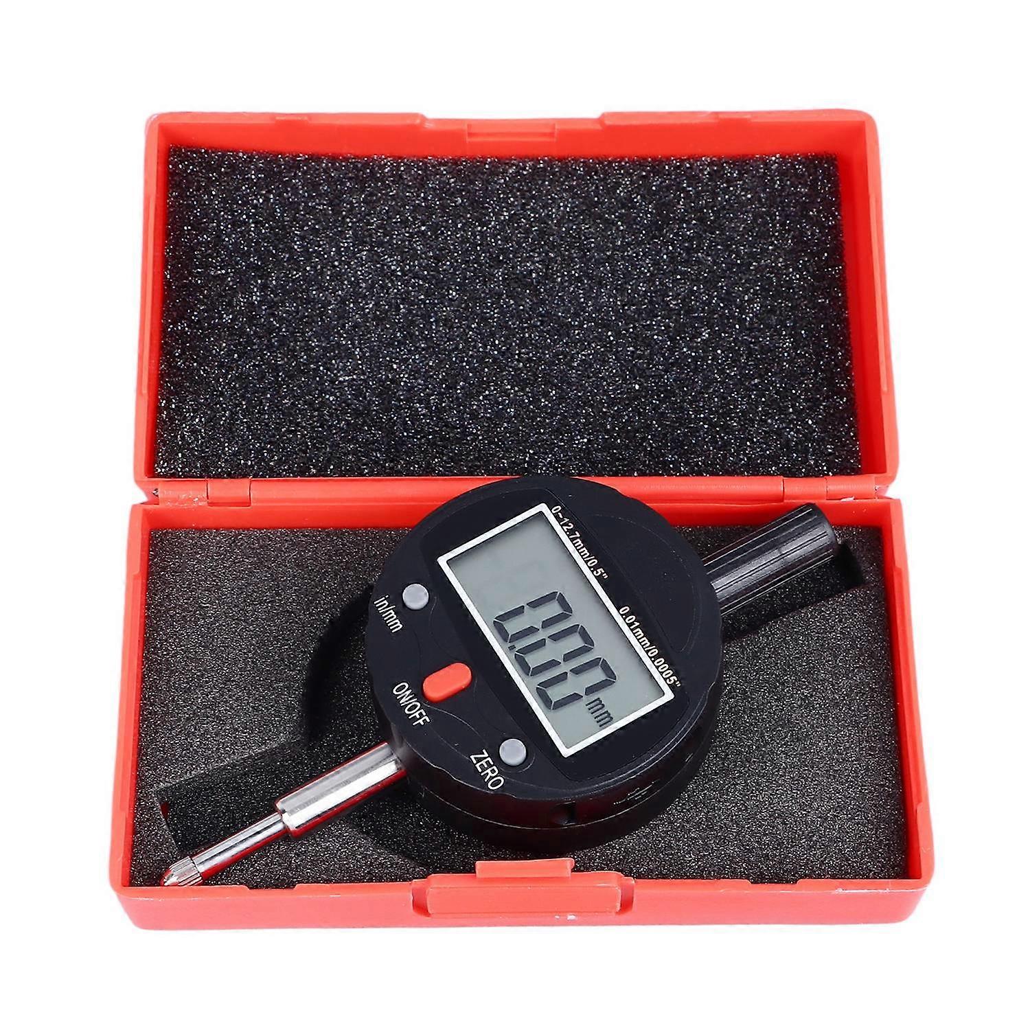 Digital Indicator Electronic Dial Gauge High Accuracy Measuring Tool IP54 Waterproof 0‑12.7mm Range