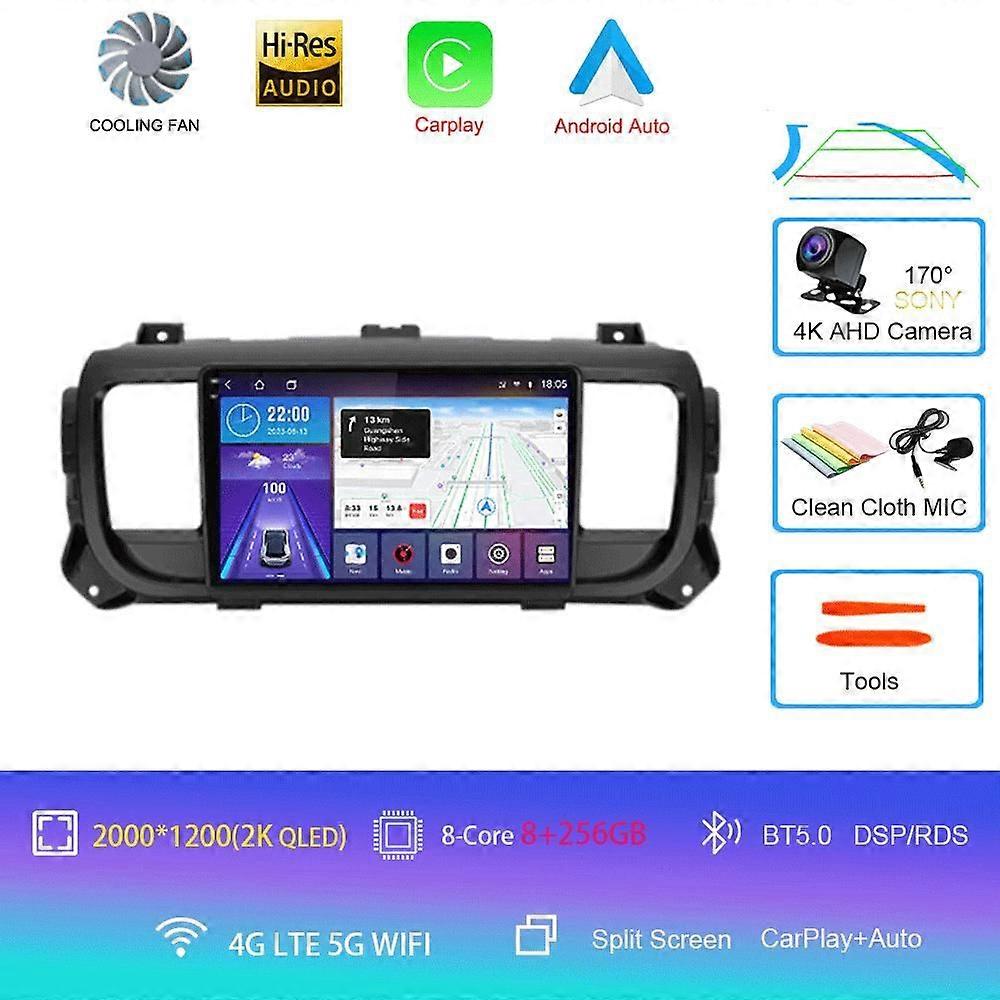 Android 14 Carplay Pentru Citroen Jumpy Iii 3 Spacetourer 1 Pentru Peugeot Expert 3 2016 2017 2018 - 2021 Radio auto Player multimedia
