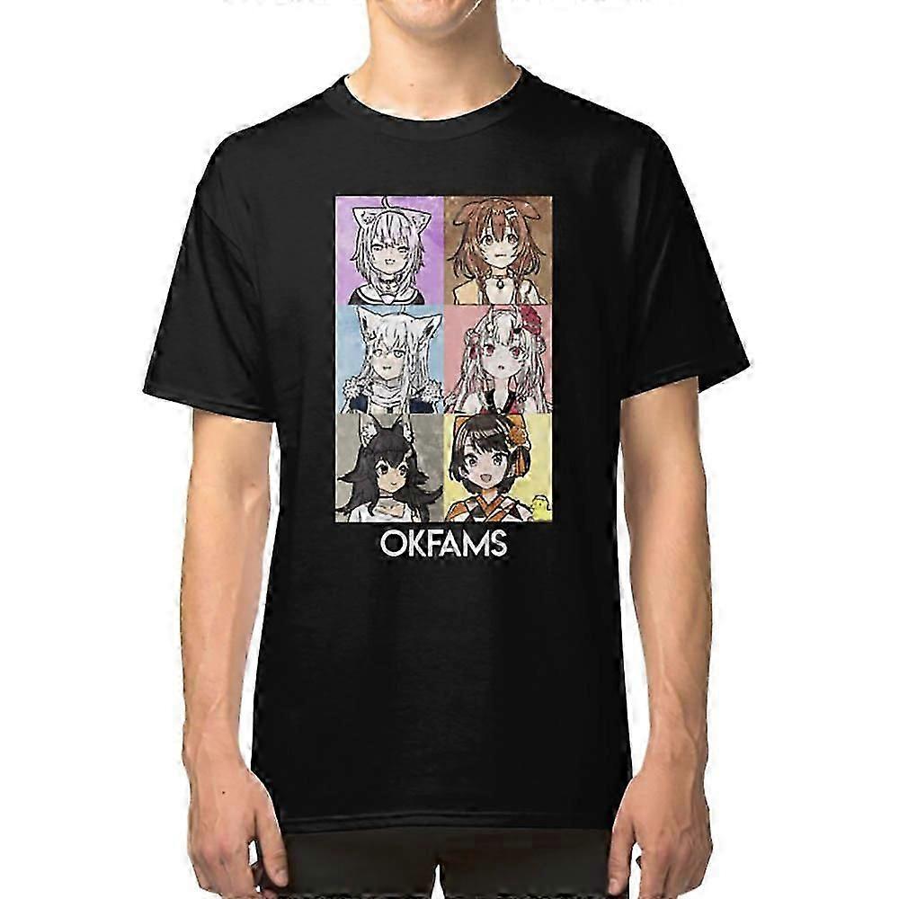 OKFAMS Hololive T-skjorte Retro design