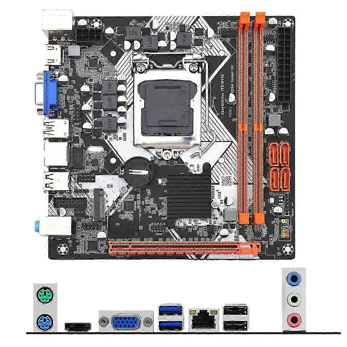 H110 computador placa-mãe itx lga1151 ddr4 suporta 32gbgigabit Ethernet M.2 Nvme pci-e3.0 16x h110