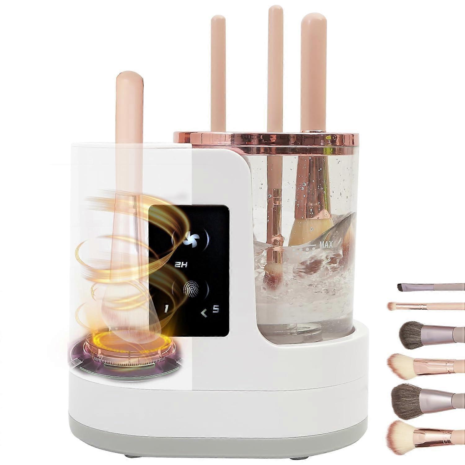 Electric Makeup Brush Cleaner, 3-in-1 Auto Clean & Dry, 5-min Quick Clean System