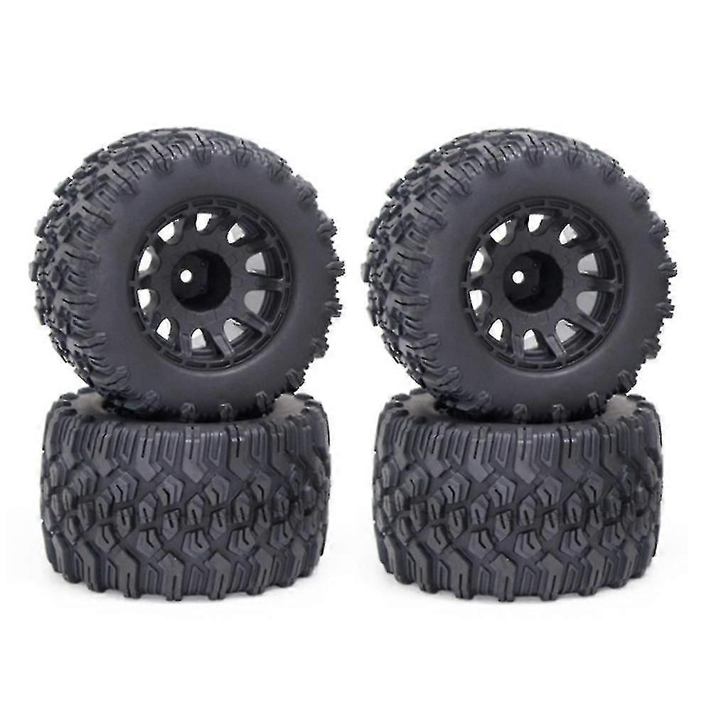 125x73mm Wheel Rims Tires Tyre Set For Traxxas E-maxx Hsp Hpi Arrma