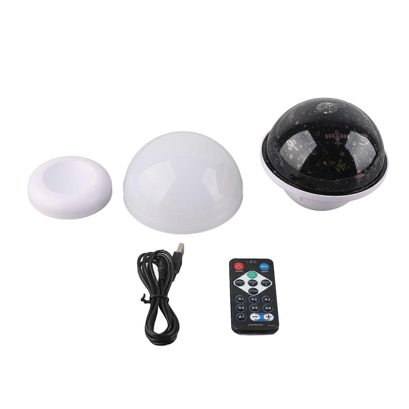 RGB Star Projector Magnetic 360 Adjustable Star Projection Lamp Sound Control Night Light Projector