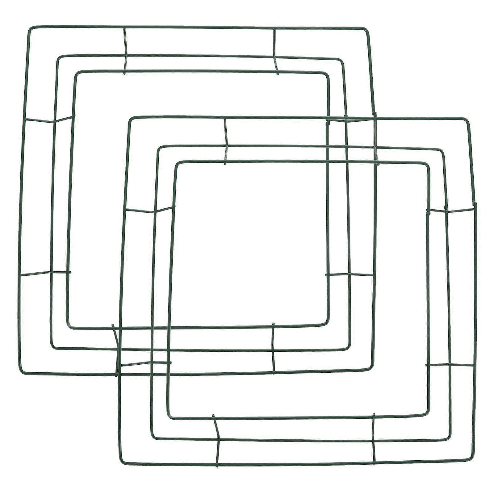 2pcs 철 화환 반지 벽 예술 화환 프레임 축제 홈 장식 화환 반지