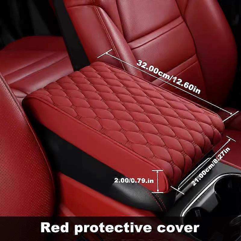 SEAMETAL Car Armrest Pad Thicken Memory Foam Center Console Car Elbow Rest Cushion Storage Pocket