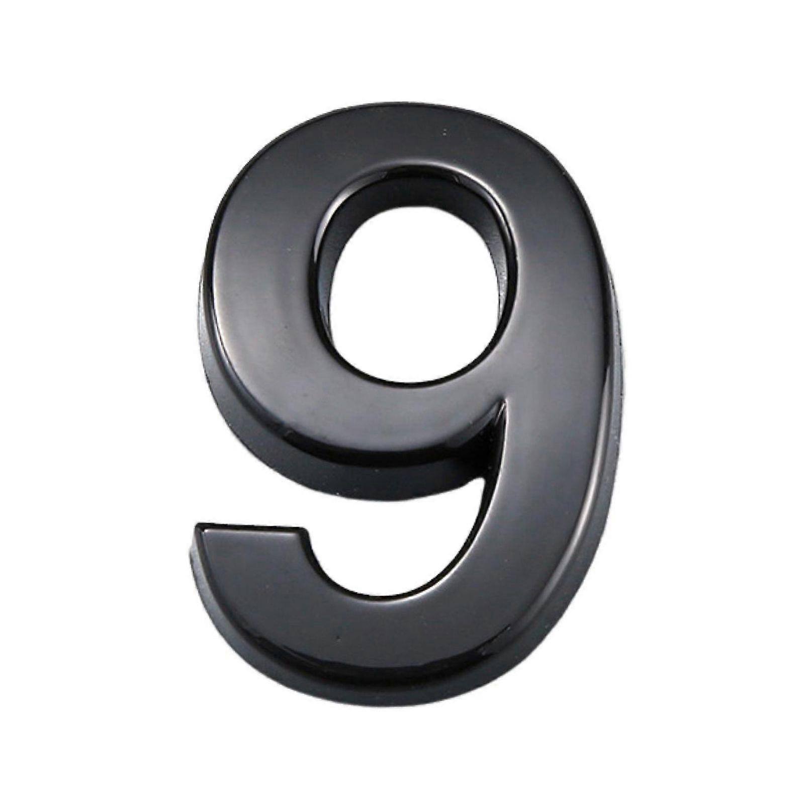 3D House Number Self-Adhesive Simple Installation 0-9 Modern Street Door Home Address Number Mailbox Sign