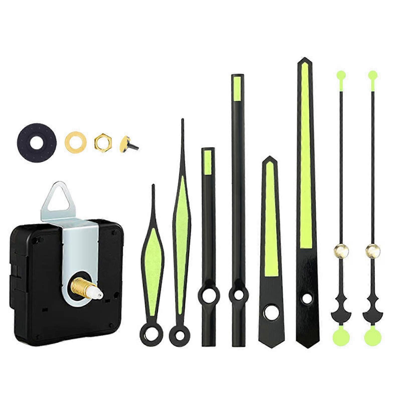 Long Shaft Quartz Clock Wall Clock Movement Clock Mechanism Hands Replacement Repair Tool Kit Machine Clock Arms