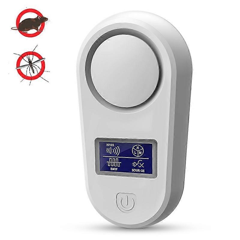 High Power Display Ultrasonic Mouse Repellent Mosquito Repellent Home Intelligent Insect Repellent UK Plug