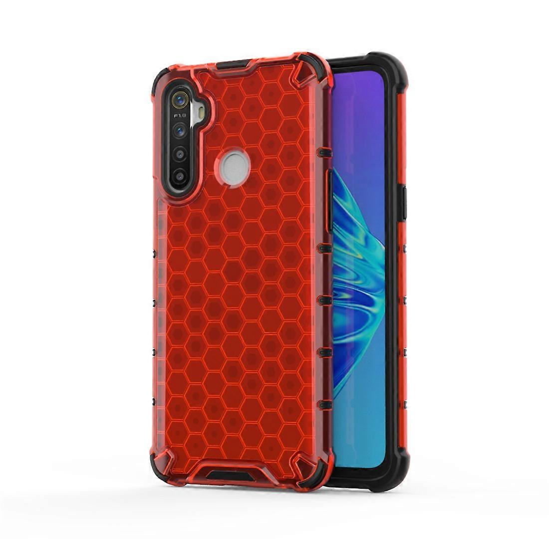 For OPPO Realme 5i Shockproof Honeycomb PC + TPU Case