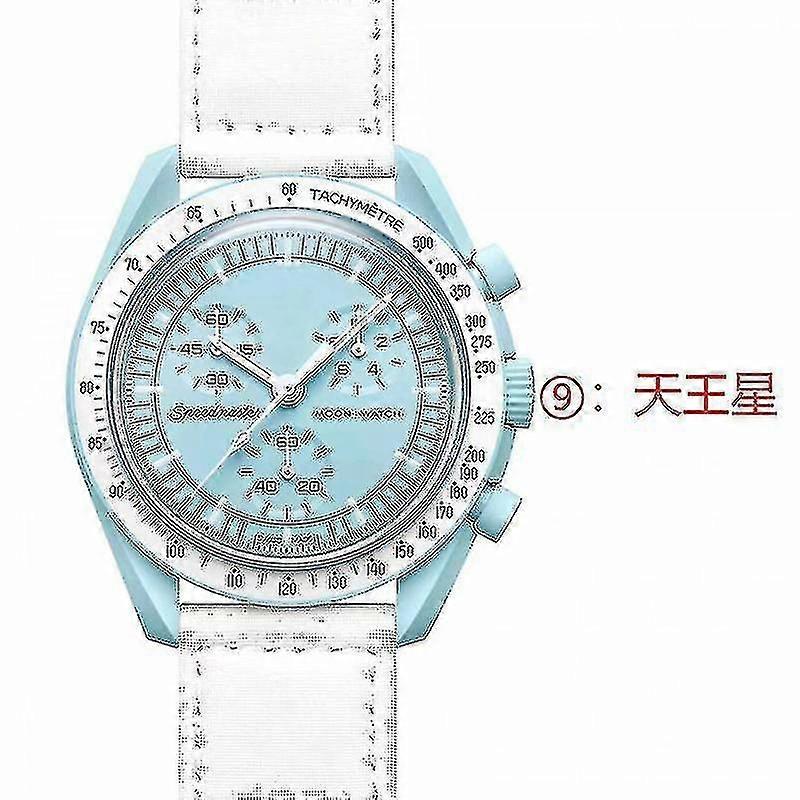 11 Colors Ceramic Case Nylon Material Strap Comfortable To Wear Six-pin Multi-function Quartz Watch