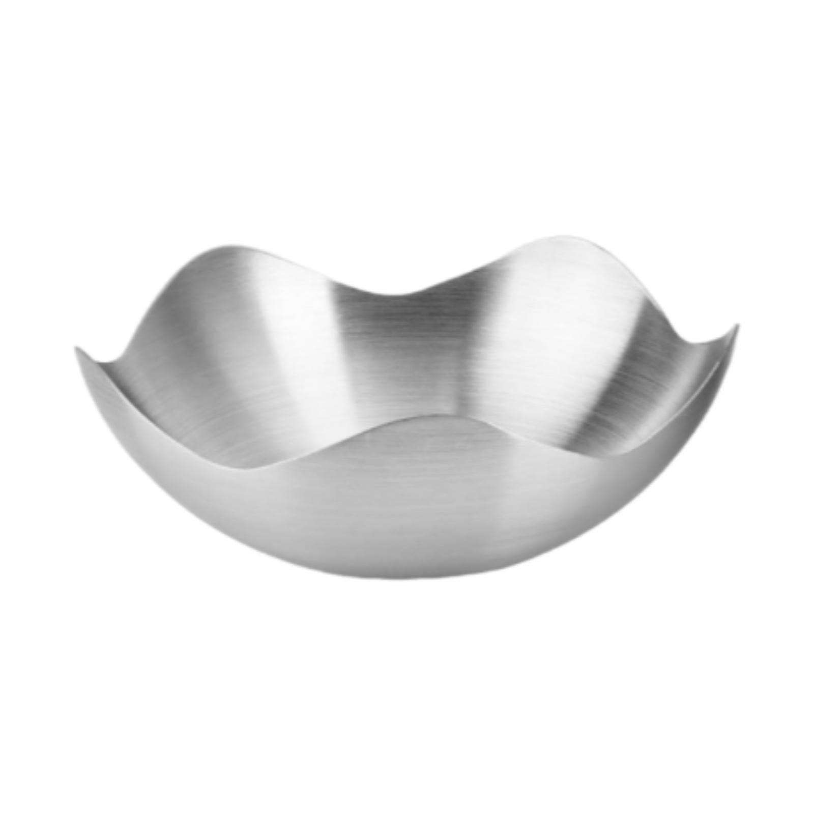 Fruit Container Salad Dish Kitchen Counter Table Centerpiece Metal Fruit Dish