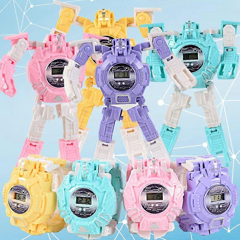 Transformation Electronic Children's Watch King Kong Robot Toy Transforms into Iron Man Luminous Toy