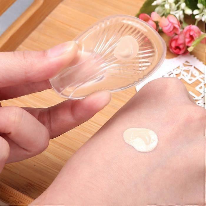 Transparent Silicone Pouf Cosmetics Applicator Makeup Sponge Soft Makeup