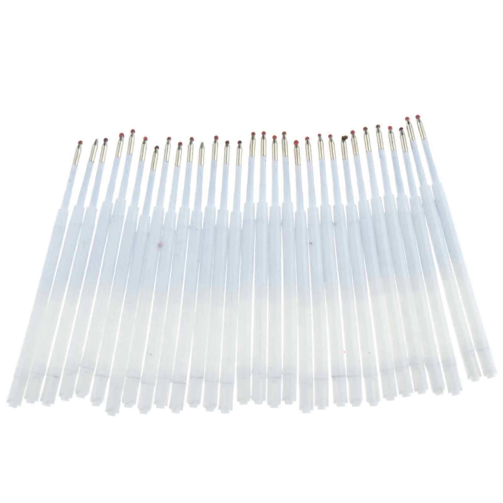 30 black ink refills, replaceable ballpoint refills, smooth writing, ballpoint refills 1mm black retractable refills