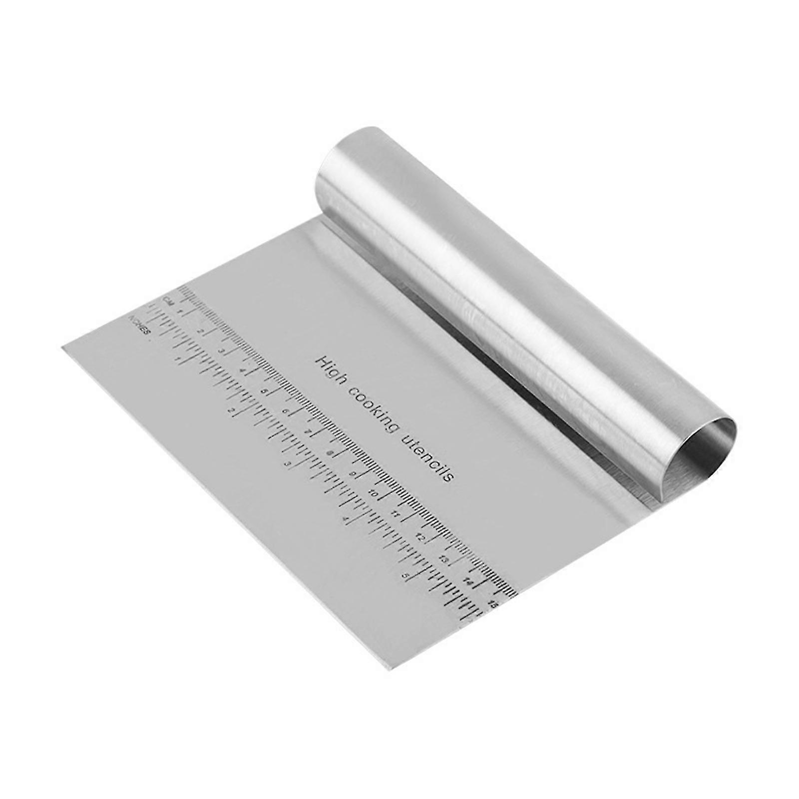 Stainless Steel Cake Scraper 5.9" Cutters Baking Cake Cooking Dough Scraper Fondant Spatulas Edge