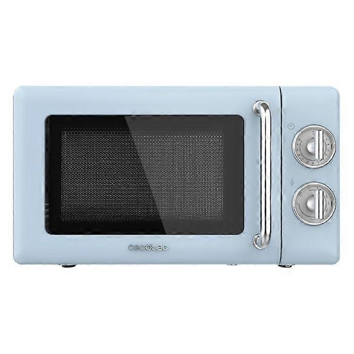 Cecotec Mechanical Microwave with Grill 20 L Proclean 3110 Retro Blue: 700 W 6 Levels Timer Defrosting