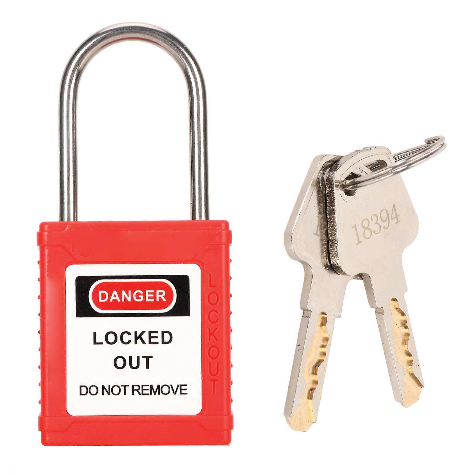 Industrial Safety Padlock - UV Resistant, Key Retention, Integrated Design, Temp Tested