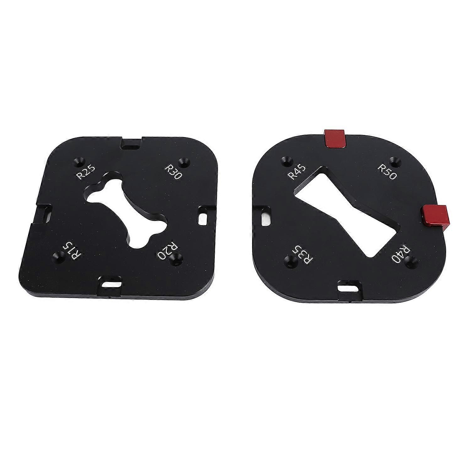 Woodworking Round Corner Radius Templates Aluminum Alloy R15 to 50 Quick Release Router Radius Rig f