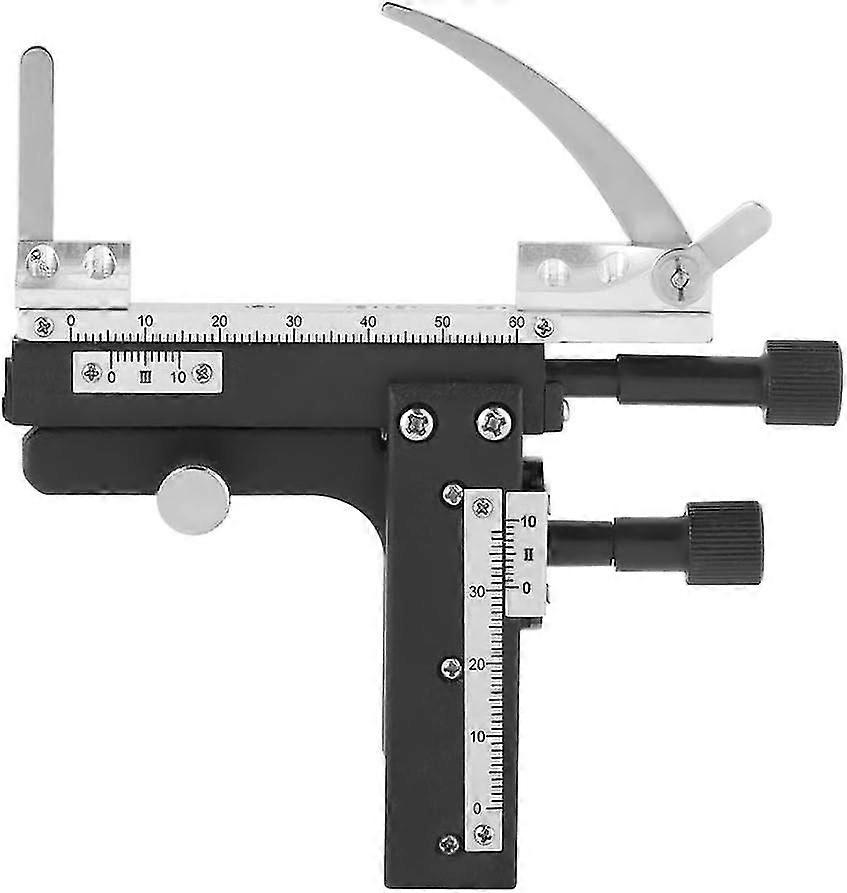 Professional X-Y Microscope Caliper Attachable Movable Tray with Scale for Microscope