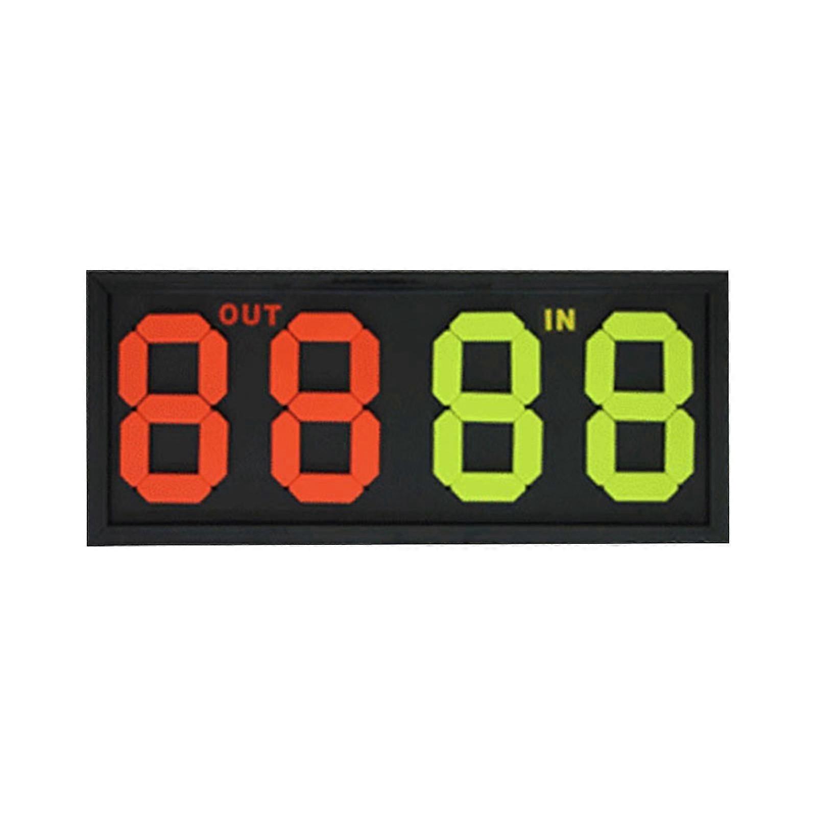 Football Soccer Manual Substitution Board Card 4 Digits For Referee Durable