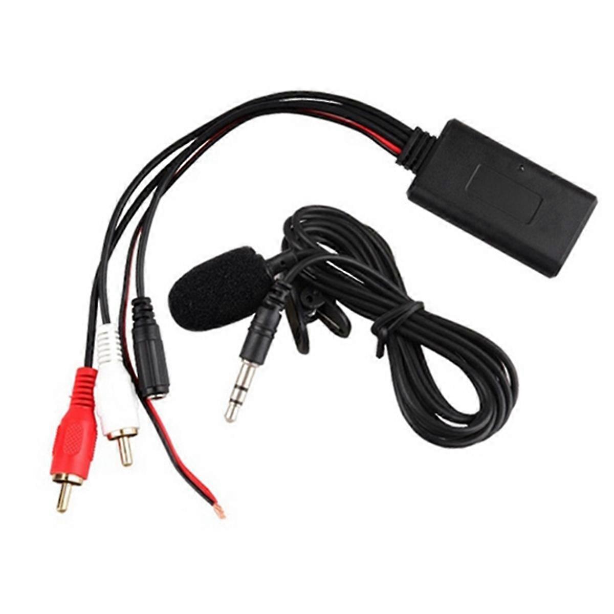 Universal Car Bluetooth AUX Wireless Adapter Audio Phone Hands-Free Microphone UX-in Audio Input