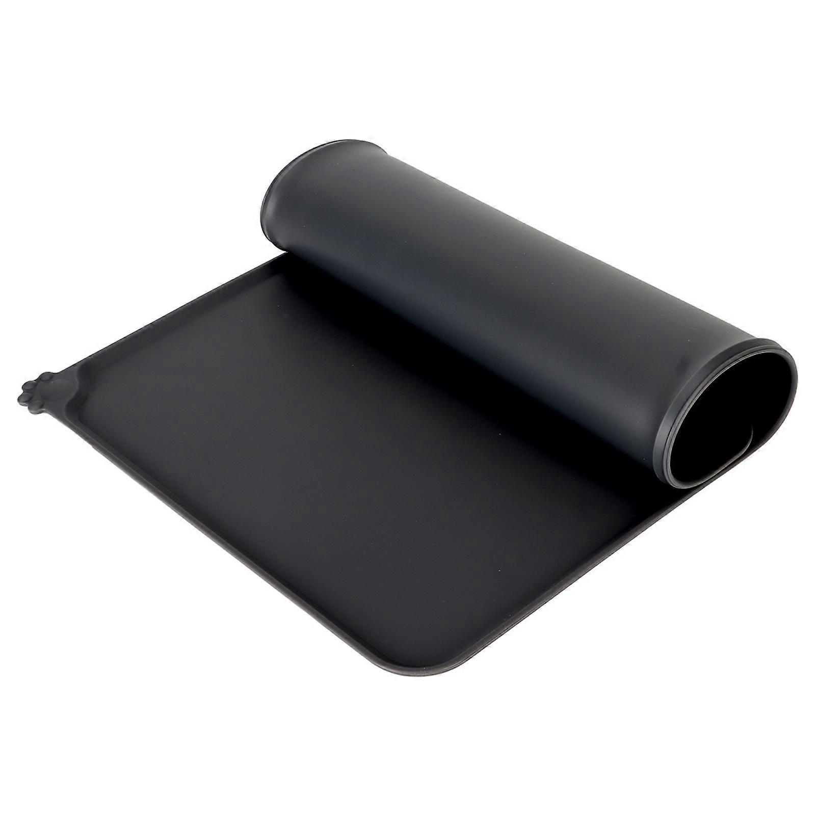 Silicone Pet Mat Waterproof Prevent Slipping and Spilling Foldable Pet Feeding Placemat for Dog Cat