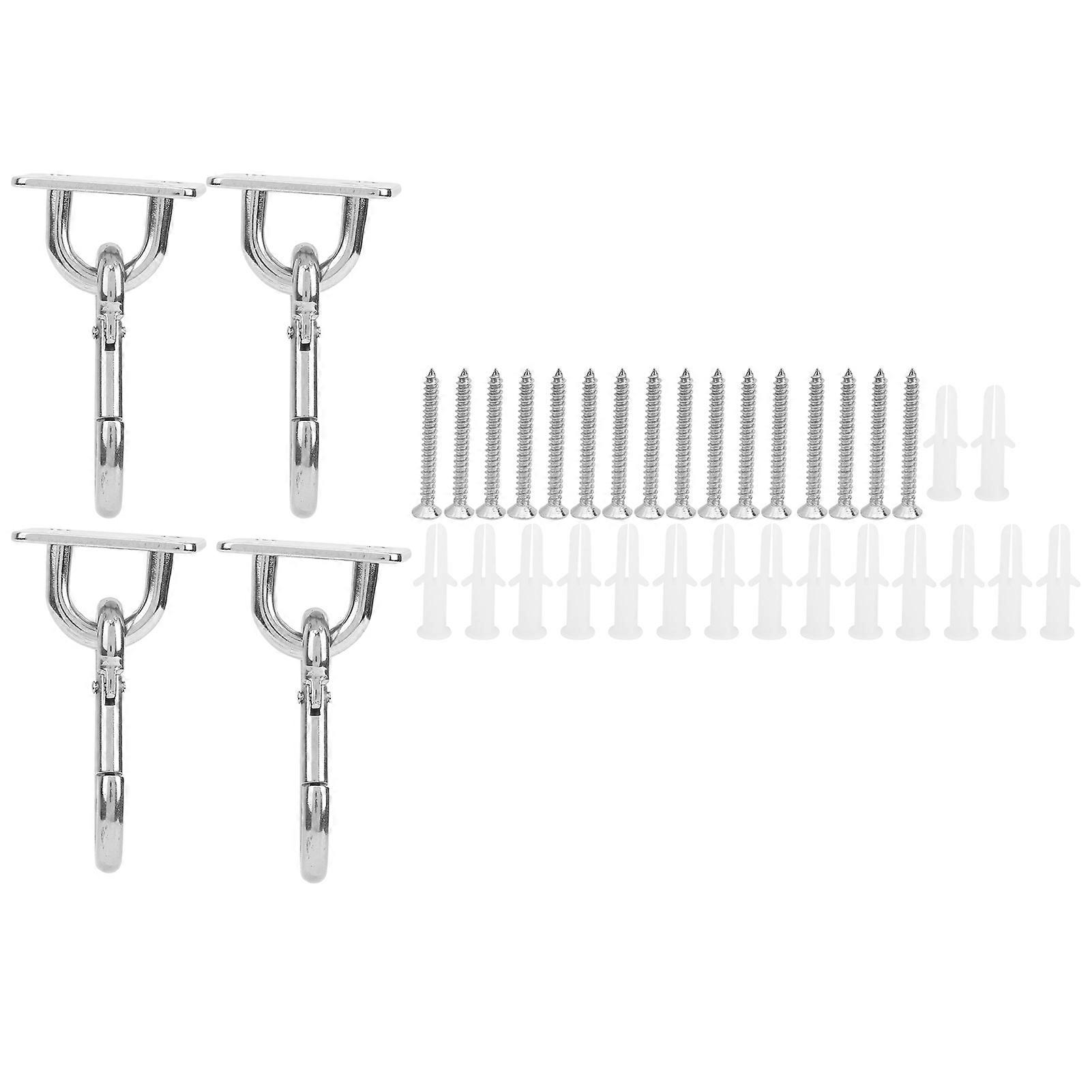 Hammock Accessory Stainless Steel Suspended Ceiling Wall Mount Hanging Plate Fixed Hook Buckle for Hammock
