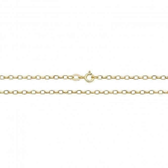 9ct Yellow Gold Faceted Belcher Chain CH379