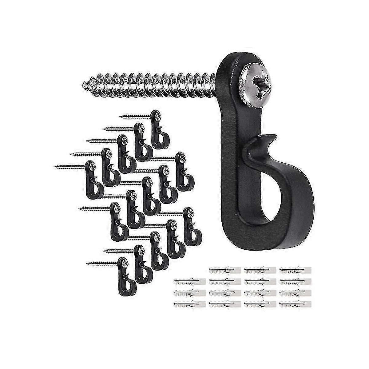 50pcs Home S H Hooks With Screw For Gara New Year Outdoor Easy Se - DD