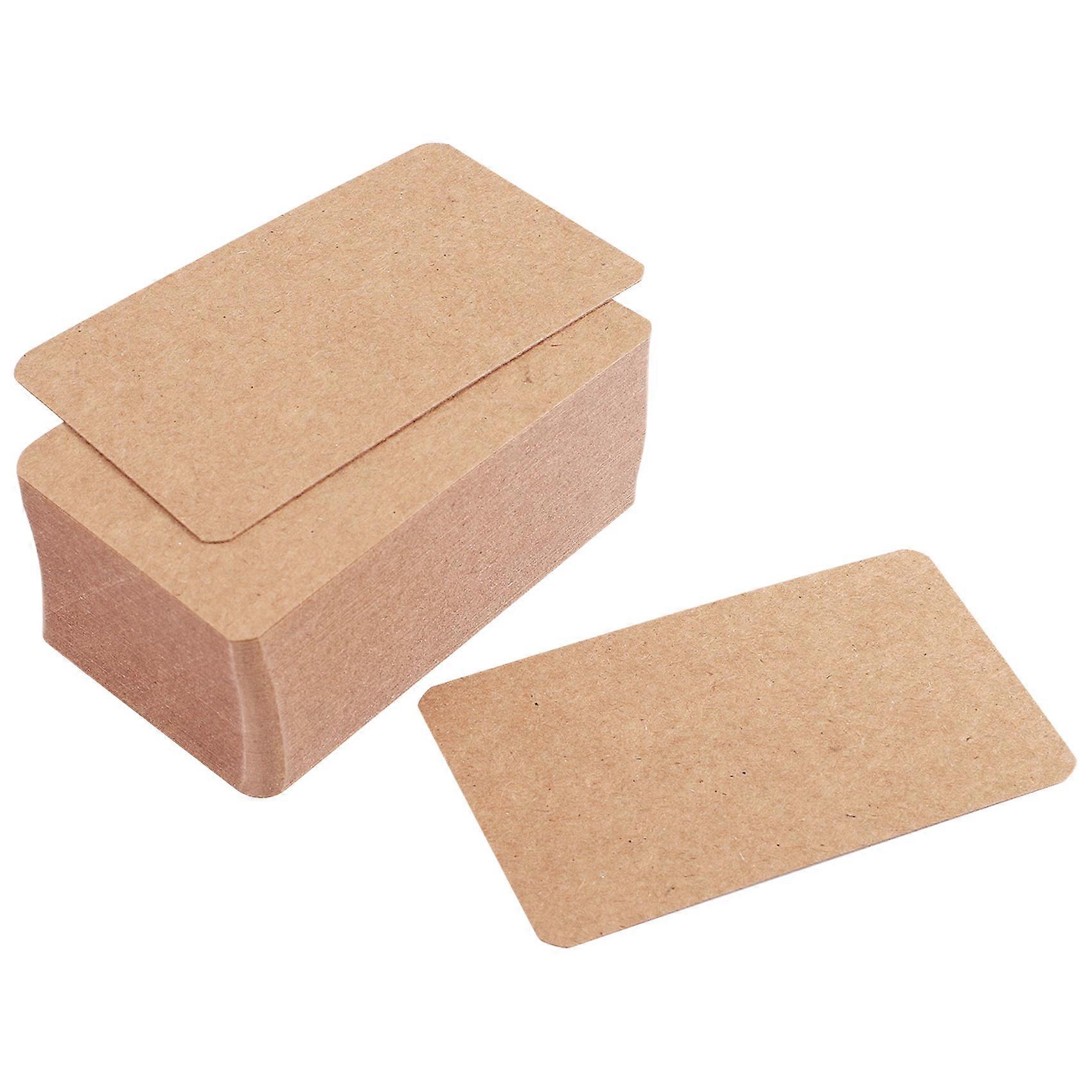 100pcs Blank Kraft paper Business Cards Word Card Message Card