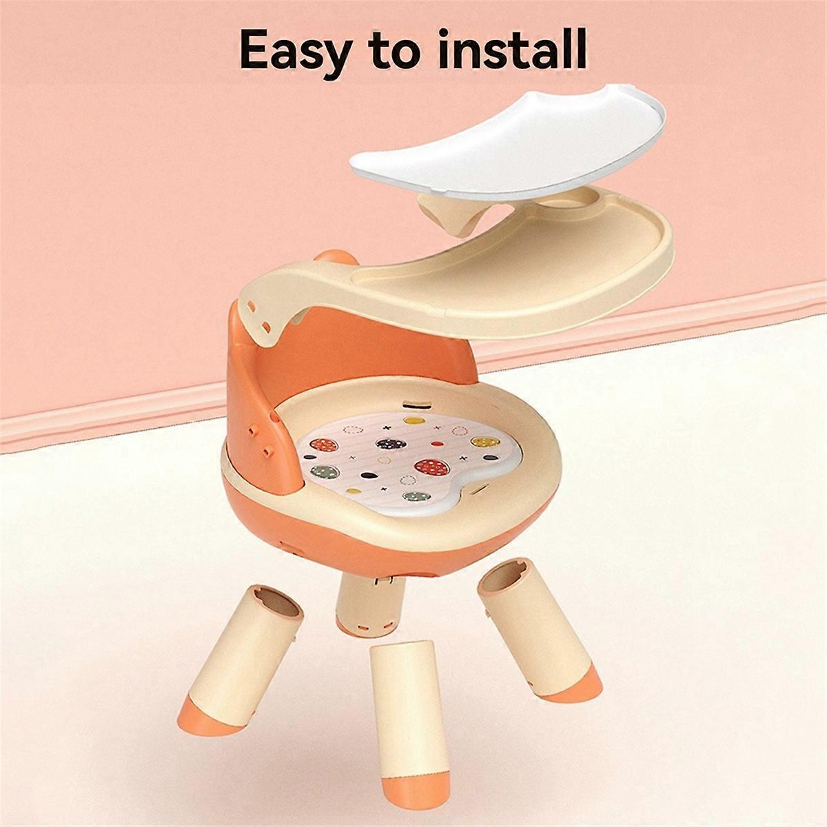 Baby Dining Chair, Chair Backrest Learning to Sit on A Small Stool