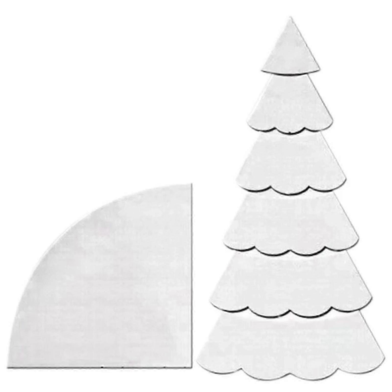 Handmade Christmas Tree Pattern Quilting Templates - Fabric Sewing Cutting Ruler & Patchwork Accessories for Quilting Projects