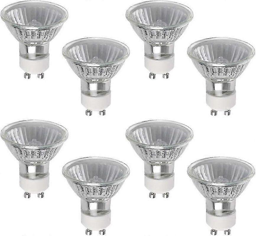 Ampoule halogène GU10 50 W, lot de 8, spot halogène GU10, 220 V, blanc chaud 2 800 K, intensité variable. Ampoule halogène GU10