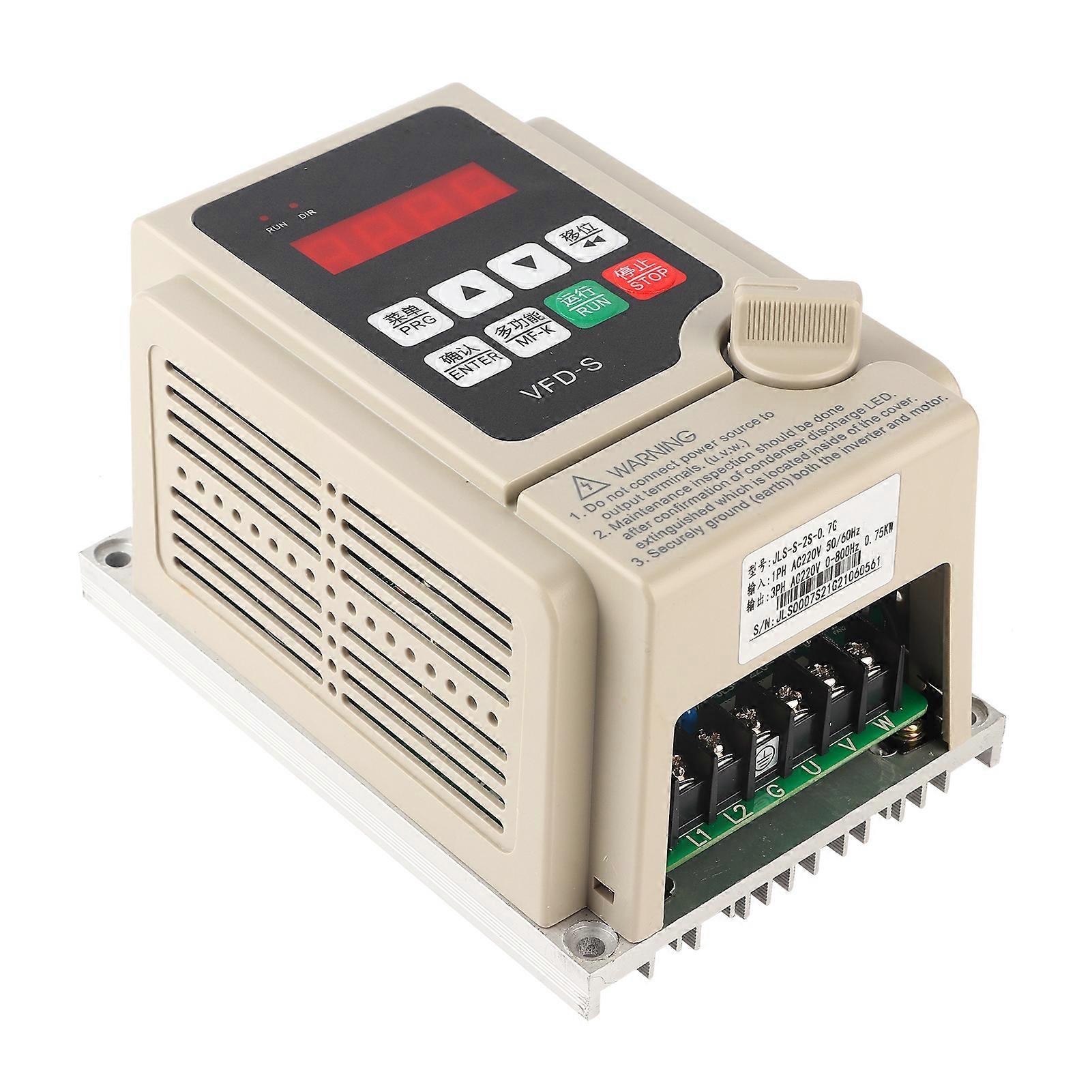 0.75kw Single Phase Input 3-Phase Output Variable Frequency Drive (VFD)