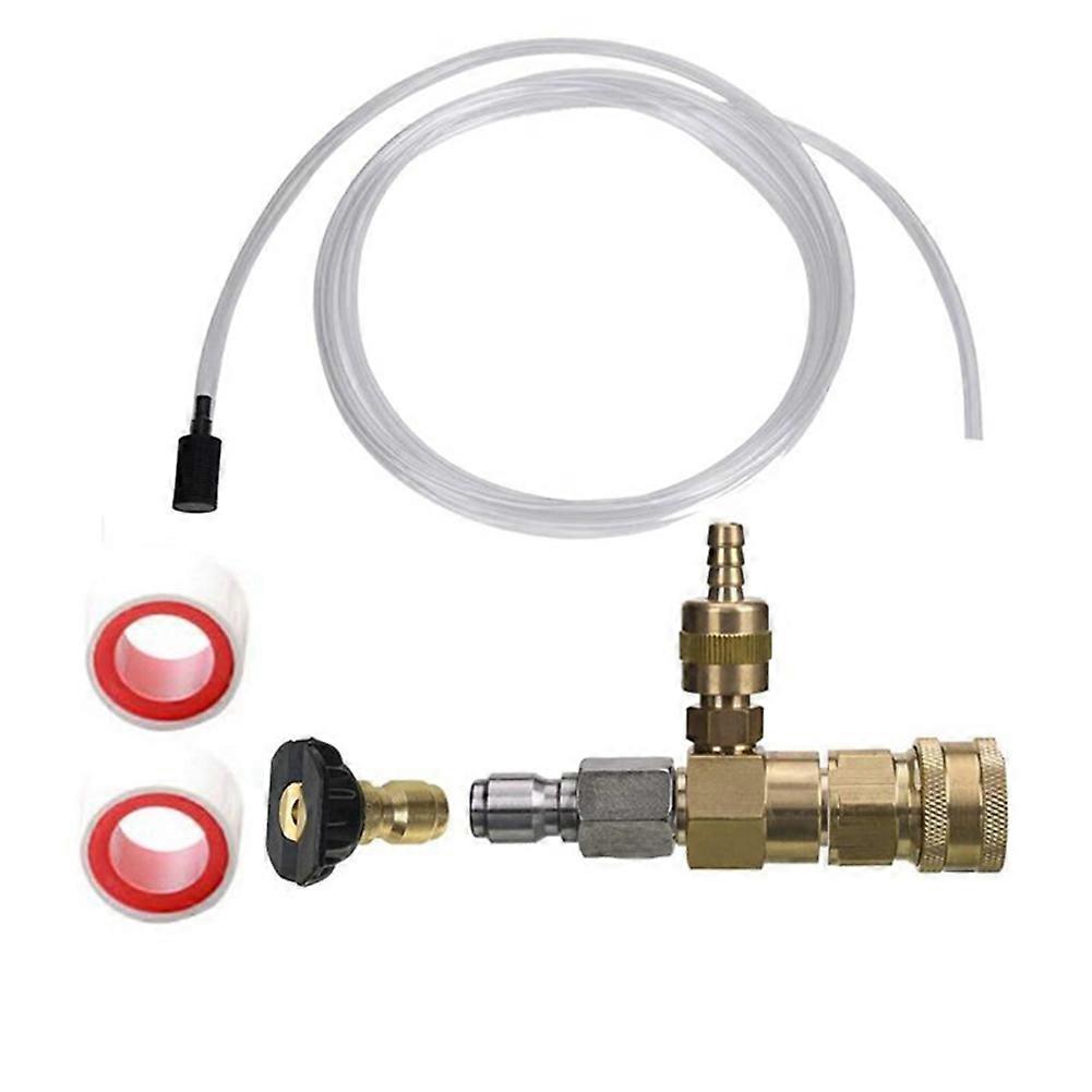 Adjustable Chemical Injector Kit,Soap Chemical Injector, 3/8 Inch