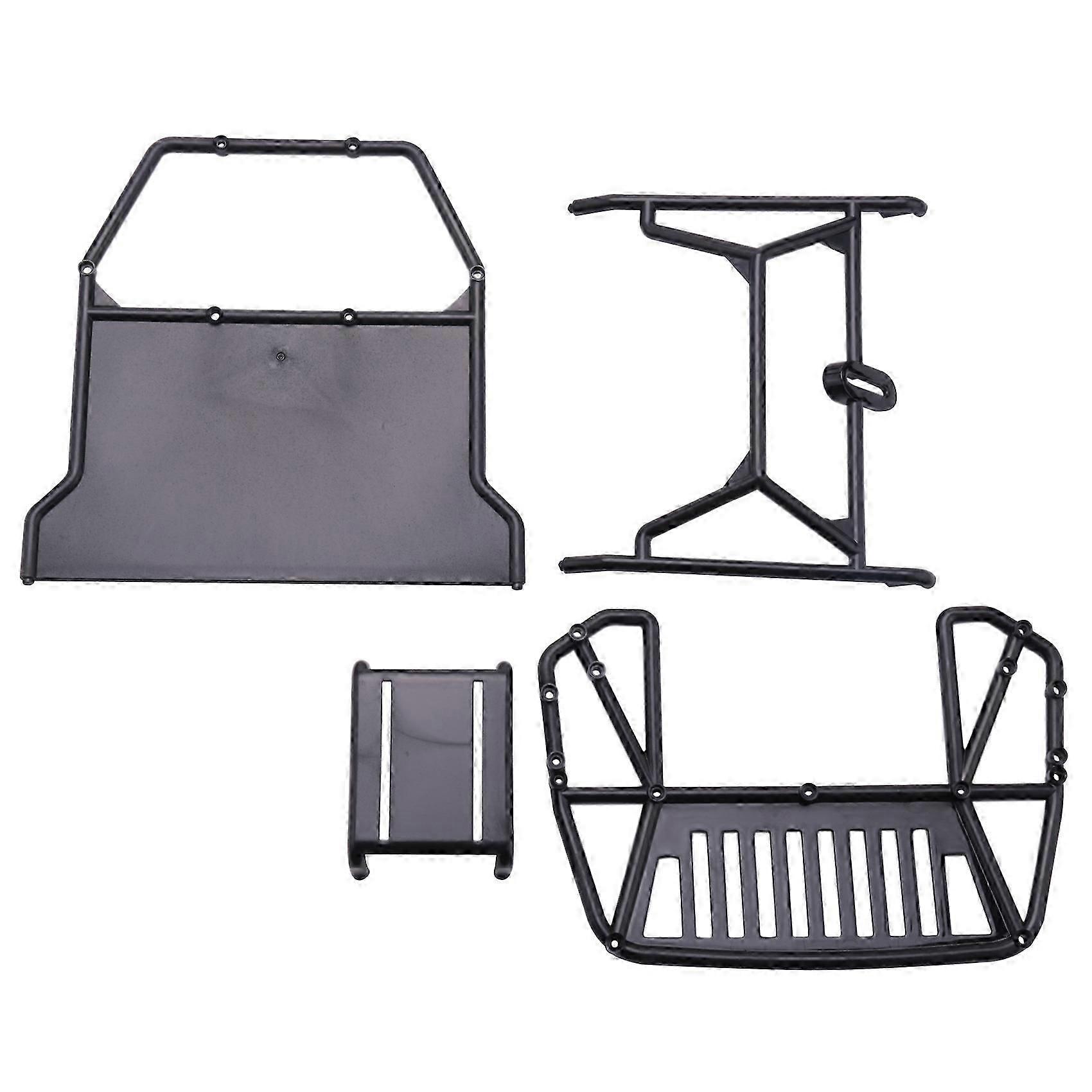 RC Car Body Cab & Back-Half Cage for 1/10 RC Crawler TRX4 Axial SCX10 90046 Redcat GEN 8 Scout II,B