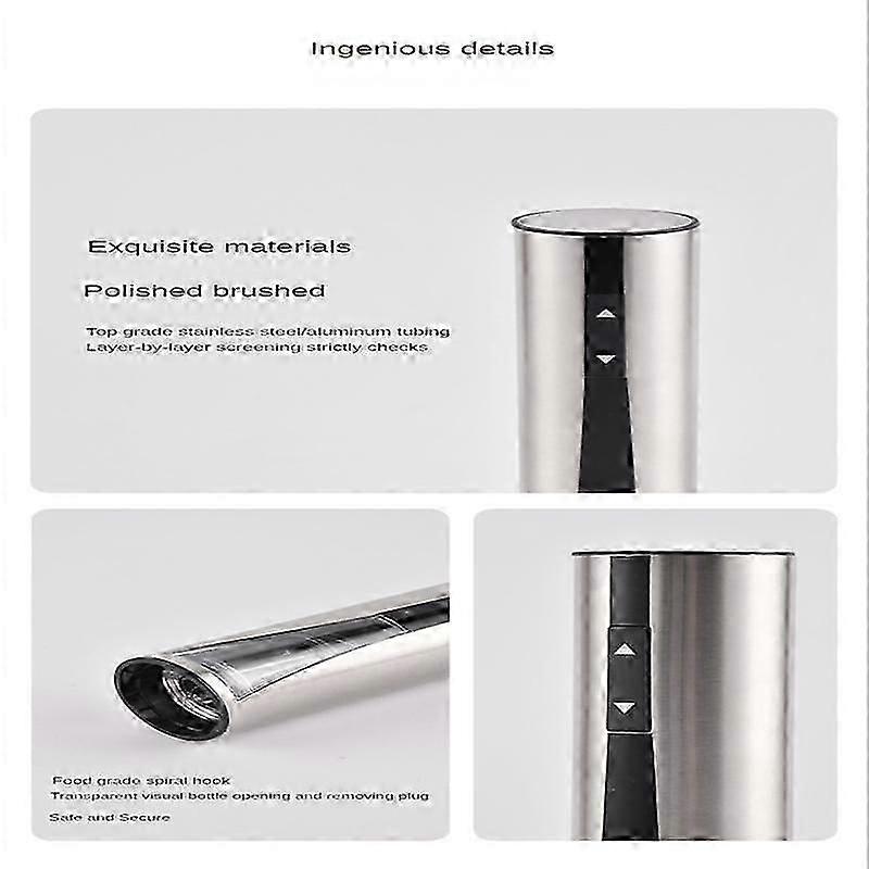 Electric Wine Opener Rechargeable Wine Bottles Openers with Foil Cutter Automatic Wine Corkscrew fo
